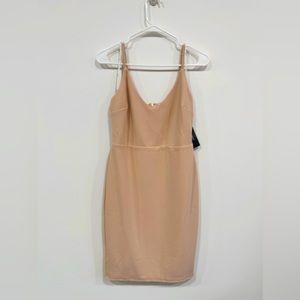 NEW Sass and Class Nude Sleeveless Bodycon Dress
